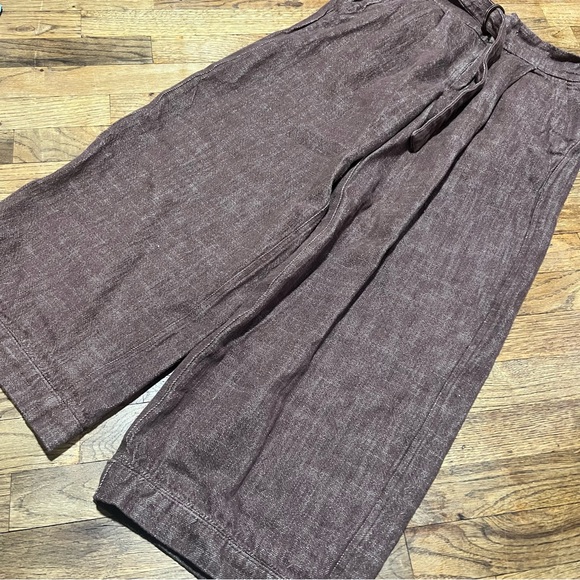 Free People Ainsley Belted Trouser Brown Size 6 - Picture 4 of 6